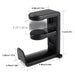 PC Gaming Headphone Hook Holder Hanger Mount Headset Stand with Adjustable & Rotating Arm Clamp_5