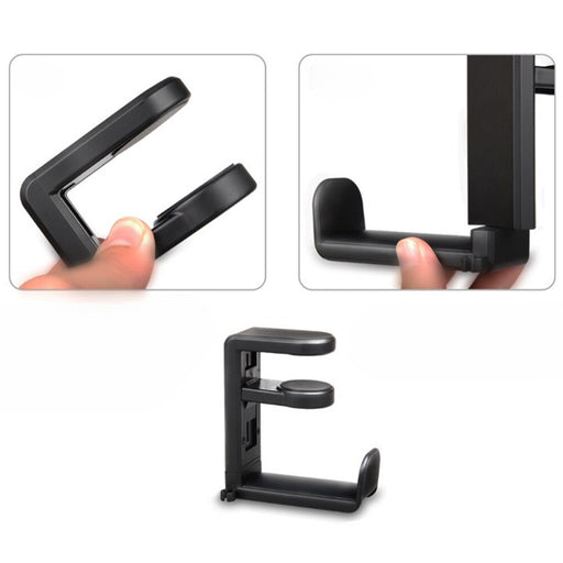PC Gaming Headphone Hook Holder Hanger Mount Headset Stand with Adjustable & Rotating Arm Clamp_6