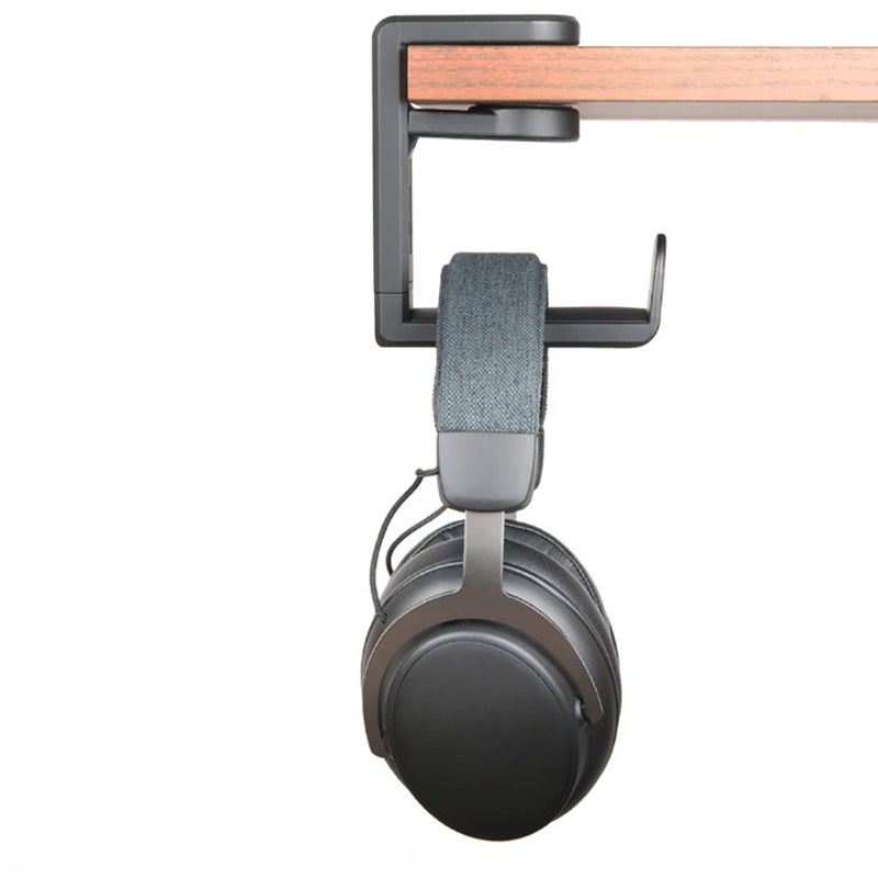 PC Gaming Headphone Hook Holder Hanger Mount Headset Stand with Adjustable & Rotating Arm Clamp_10