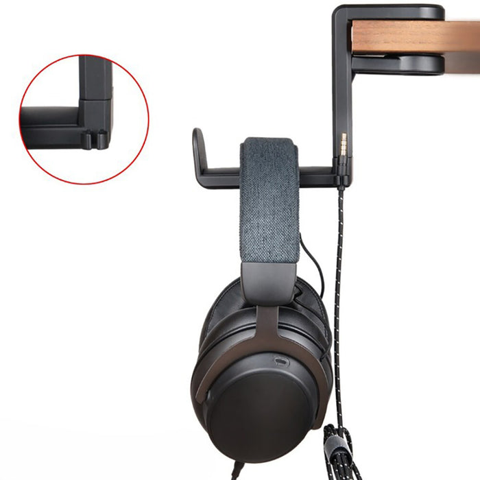 PC Gaming Headphone Hook Holder Hanger Mount Headset Stand with Adjustable & Rotating Arm Clamp_11
