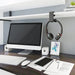 PC Gaming Headphone Hook Holder Hanger Mount Headset Stand with Adjustable & Rotating Arm Clamp_13