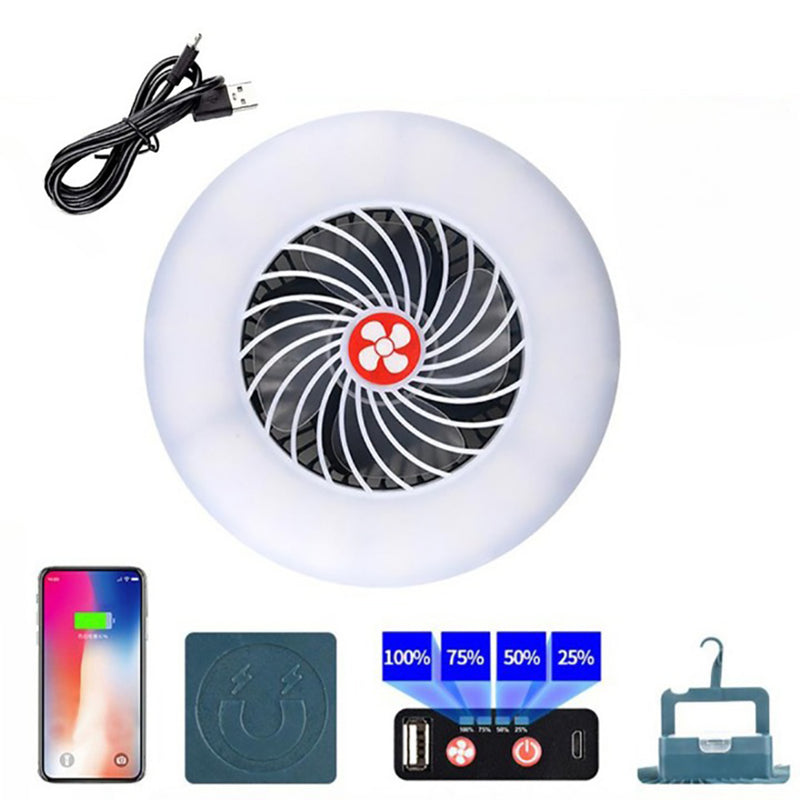 2 IN 1  LED Camping Lantern with Tent Fan - USB Rechargeable_6