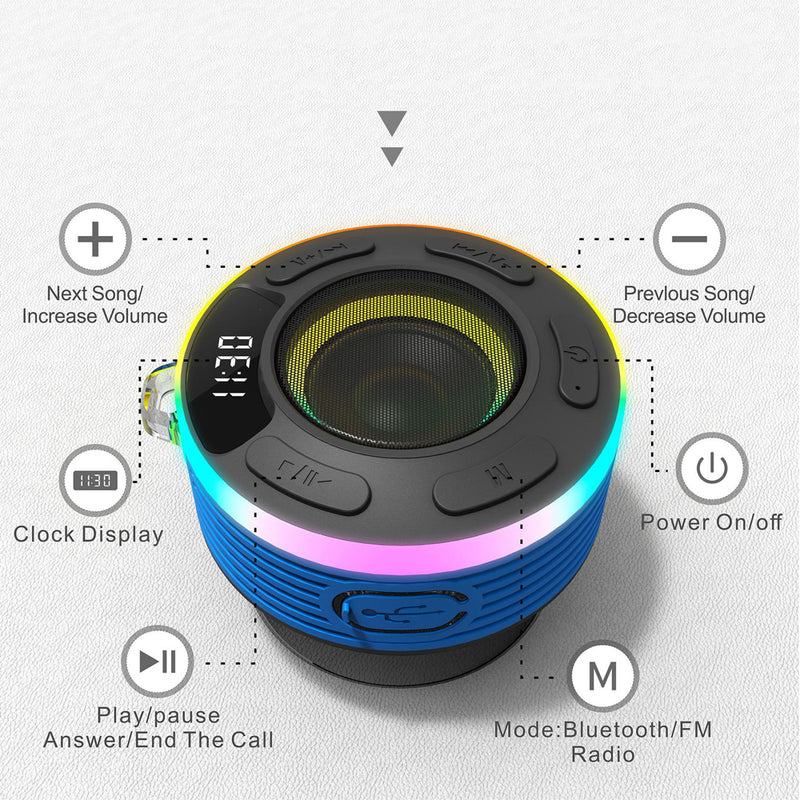 USB Rechargeable Portable Bluetooth Speaker with LED Display_8