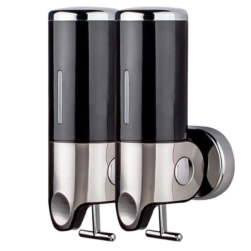 Wall Mounted Bathroom Shower Pump Dispenser and Organizer for Bathroom Kitchen Hotel_4