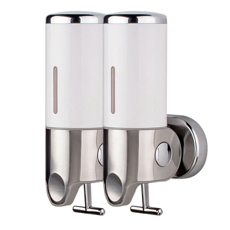 Wall Mounted Bathroom Shower Pump Dispenser and Organizer for Bathroom Kitchen Hotel_5