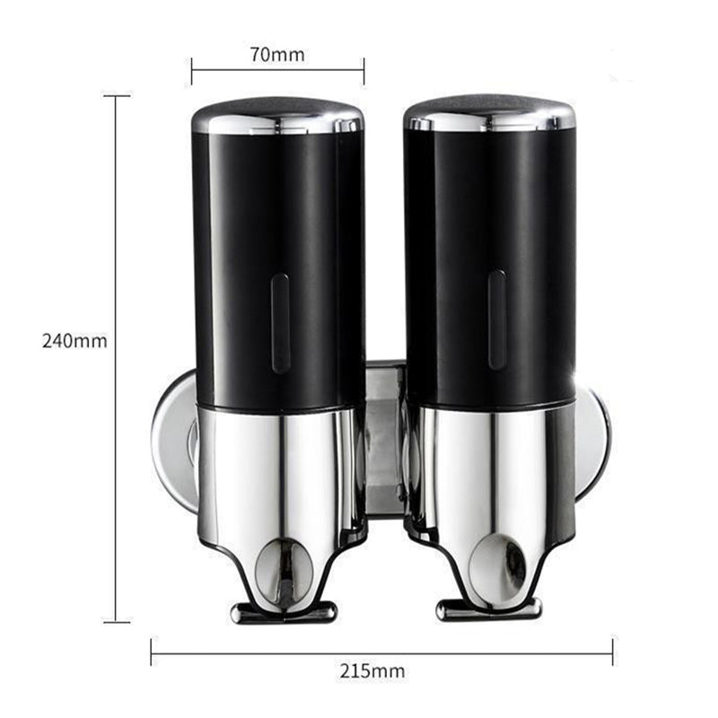 Wall Mounted Bathroom Shower Pump Dispenser and Organizer for Bathroom Kitchen Hotel_8