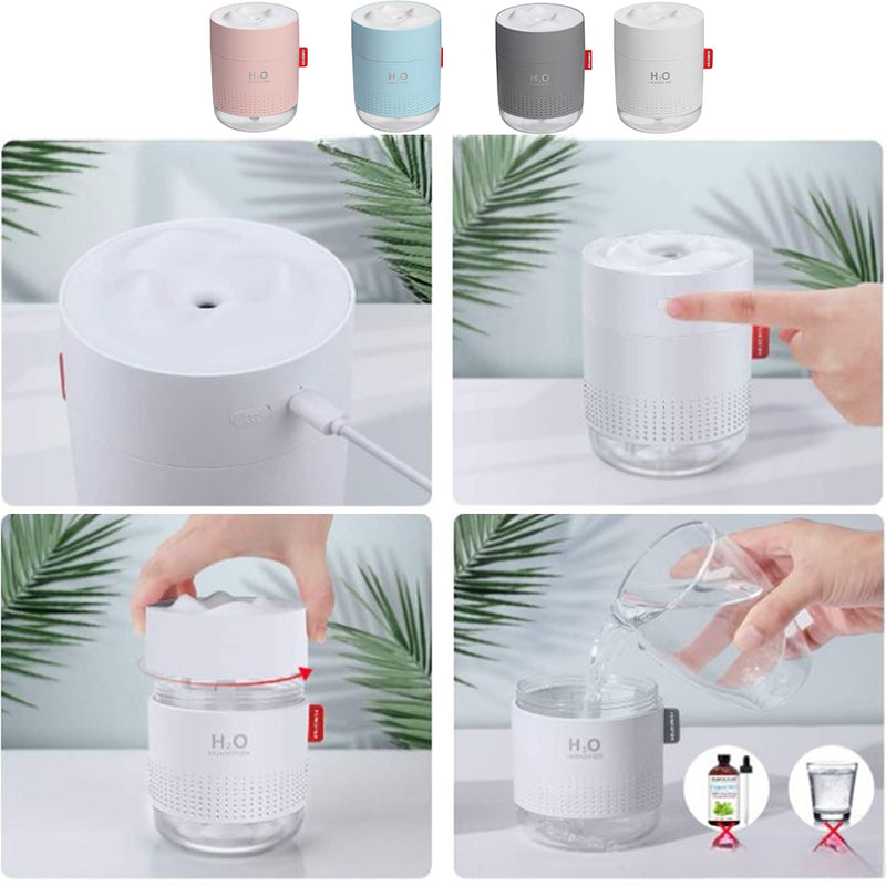 500ml Mini Cool Mist Humidifier Auto Shut-Off 2 Mist Modes - USB Plugged-in_7