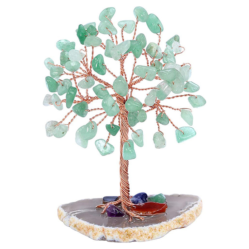 Healing Crystal Tree on Agate Slice Base Money Tree_2