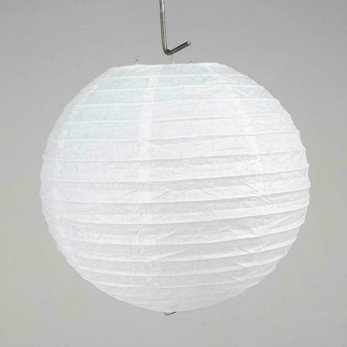 White Round Paper Lantern for Festivals and Party Decorations_8