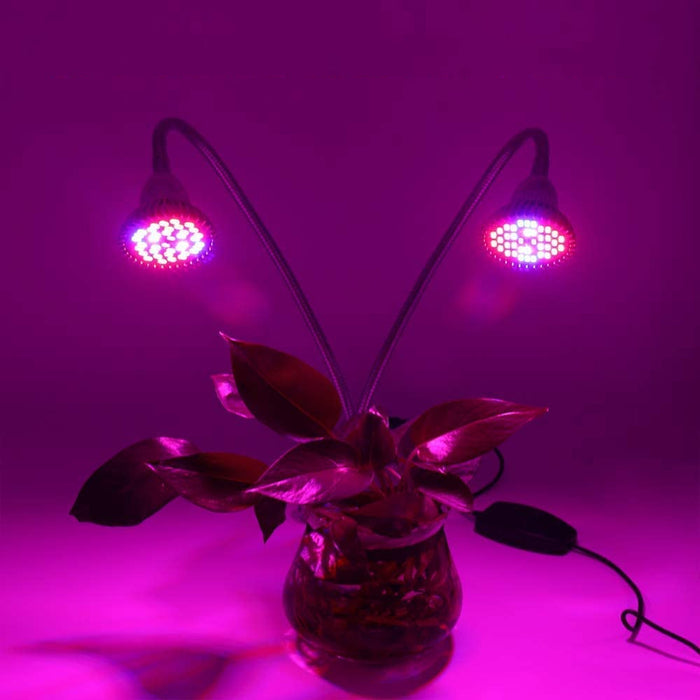 60W Full Spectrum Dual Head Flexible LED Plant Grow Light_6