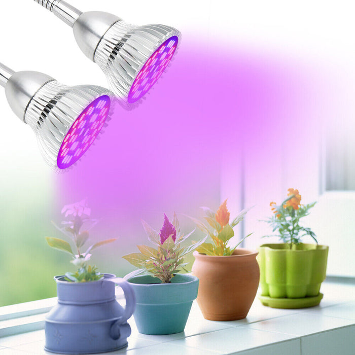 60W Full Spectrum Dual Head Flexible LED Plant Grow Light_4