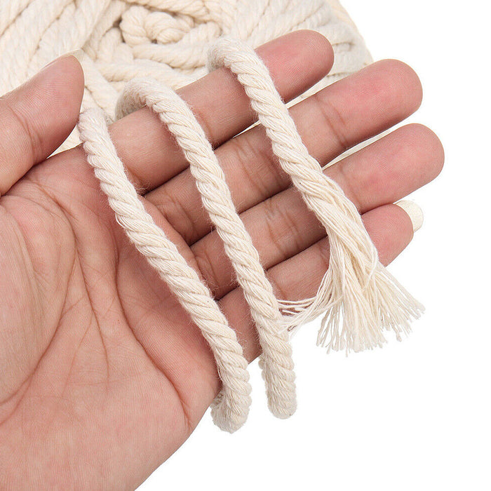Natural Macrame Twisted DIY Crafting Cord Cotton Rope String_4