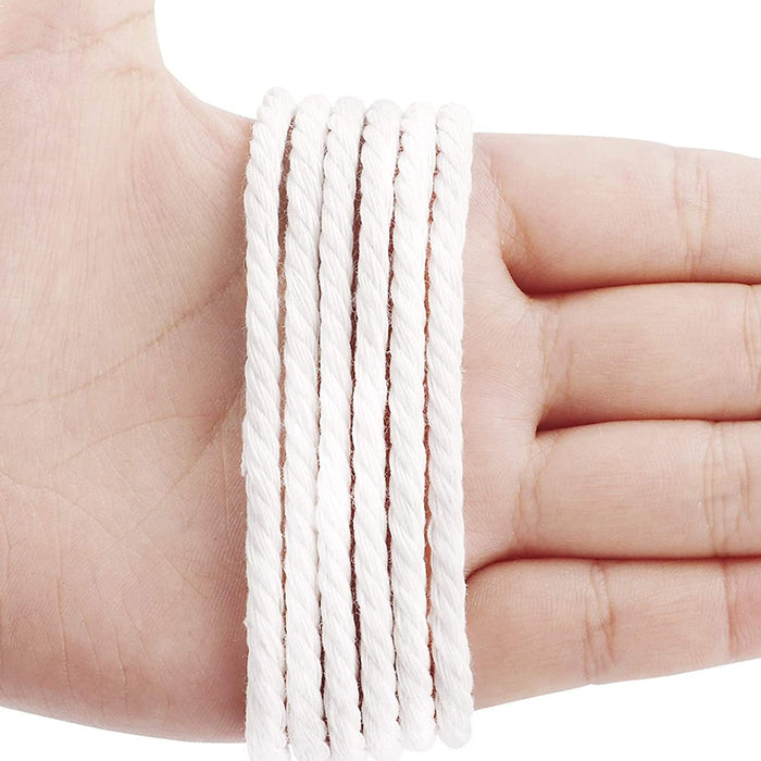 Natural Macrame Twisted DIY Crafting Cord Cotton Rope String_8