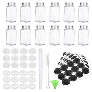 Pack of 12 Stainless Steel Glass Powdered Seasoning Bottles_1
