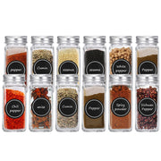 Pack of 12 Stainless Steel Glass Powdered Seasoning Bottles_2