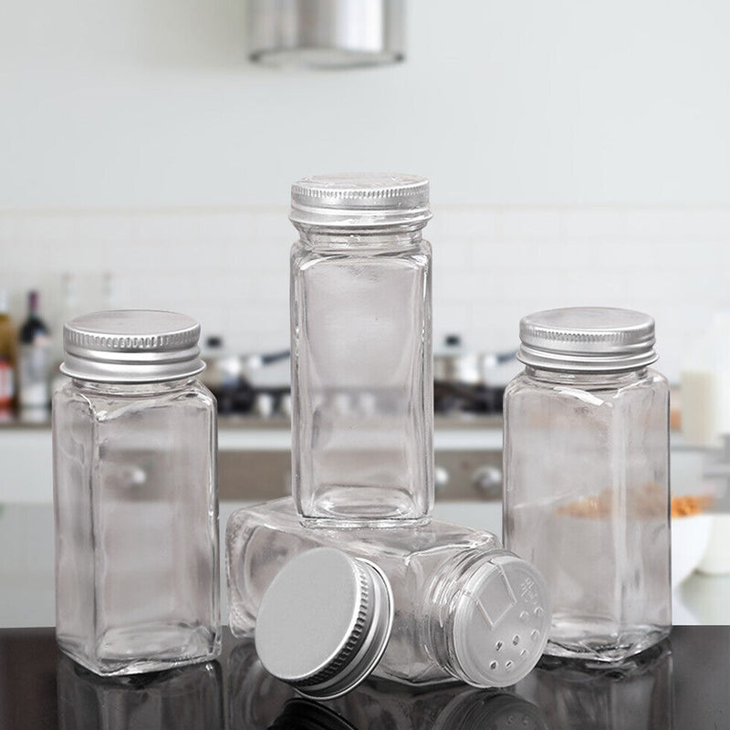 Pack of 12 Stainless Steel Glass Powdered Seasoning Bottles_7