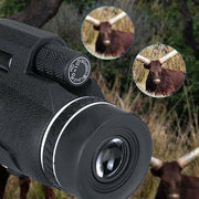 HD Optical Monocular Telescope with Phone Clip+Tripod 80X100_9