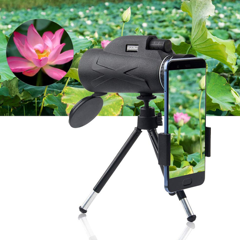 HD Optical Monocular Telescope with Phone Clip+Tripod 80X100_11