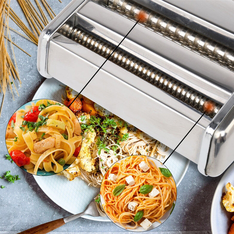 Stainless Steel Manual Rolling Pasta Maker for Handmade Pasta_11