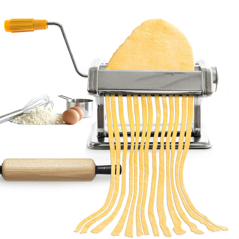 Stainless Steel Manual Rolling Pasta Maker for Handmade Pasta_8