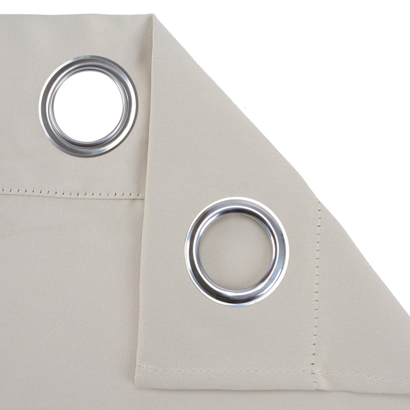 2 pcs/set Blackout Curtains Draperies Thermal with Eyelet Fabric_3