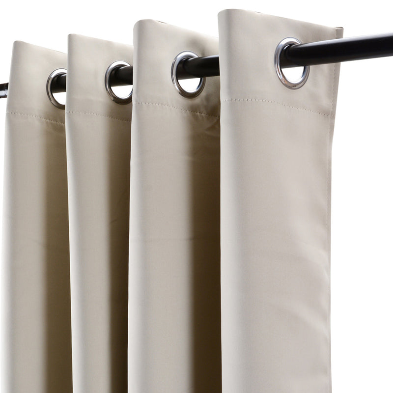 2 pcs/set Blackout Curtains Draperies Thermal with Eyelet Fabric_5