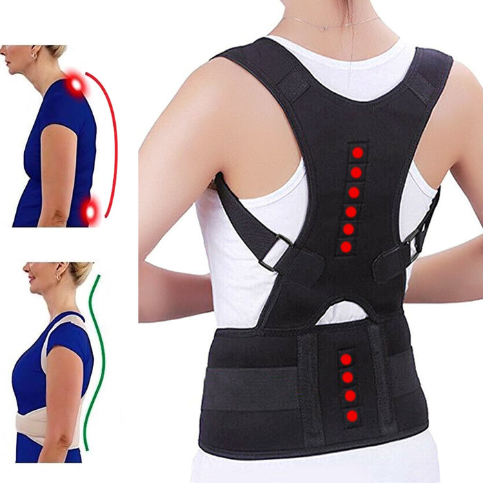Posture Corrector Lumbar Brace Back Support Pain Relief Cushion_9