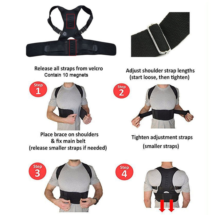 Posture Corrector Lumbar Brace Back Support Pain Relief Cushion_7