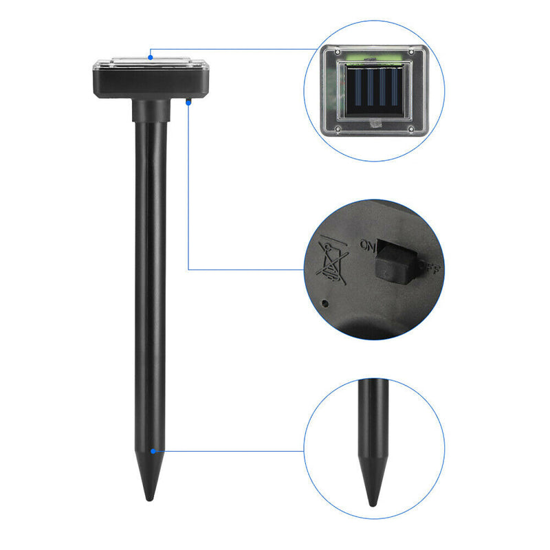 Solar Powered Ultra Sonic Multi-Pulse Garden Snake Repellant_12