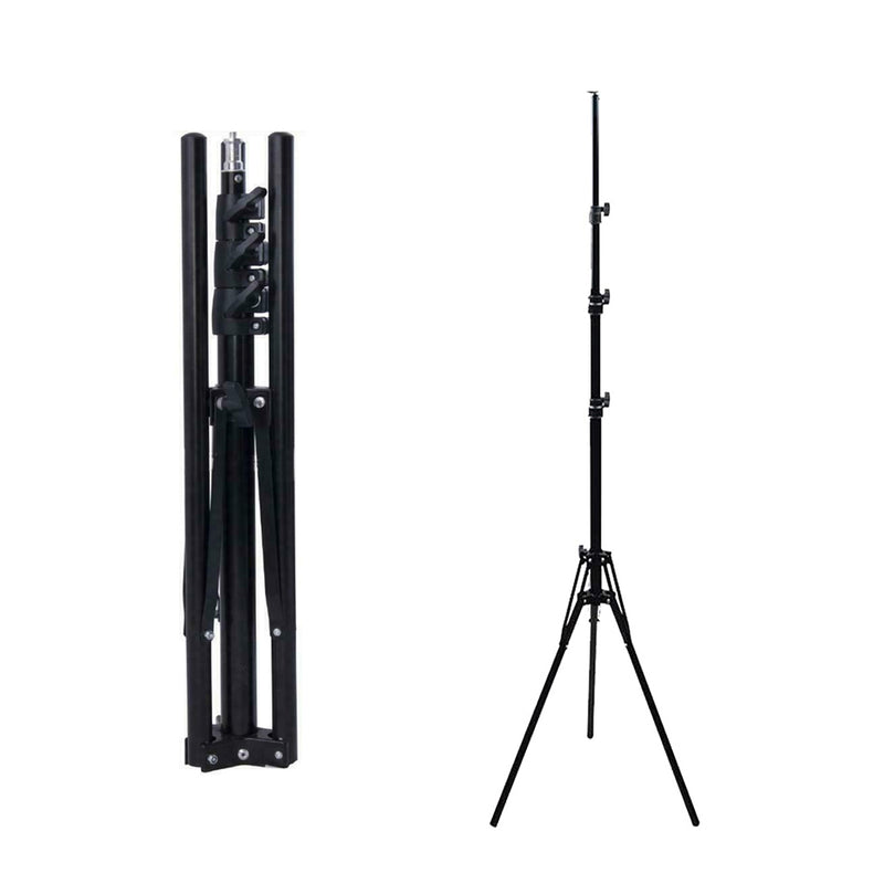 1.8M Portable Photography Light Stand Reverse Foldable Camera Studio_0