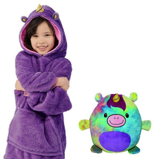 Soft Warm and Comfortable Hooded Blanket Kid’s Plush Hoodie_18