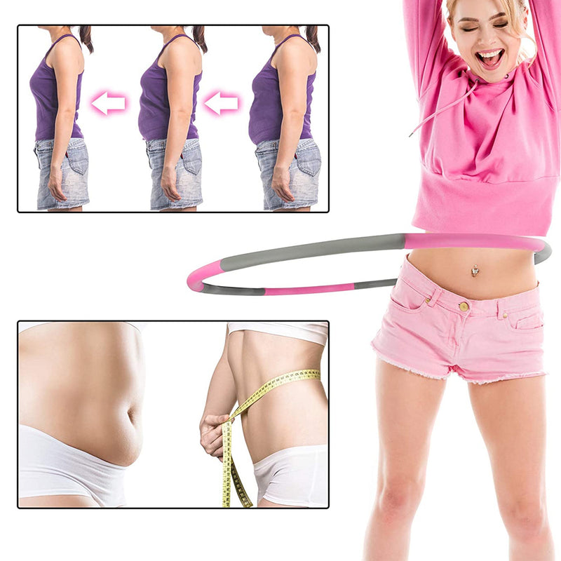 100CM Foam Padded Weighted Waist Fitness Exercising Hula Hoop_8
