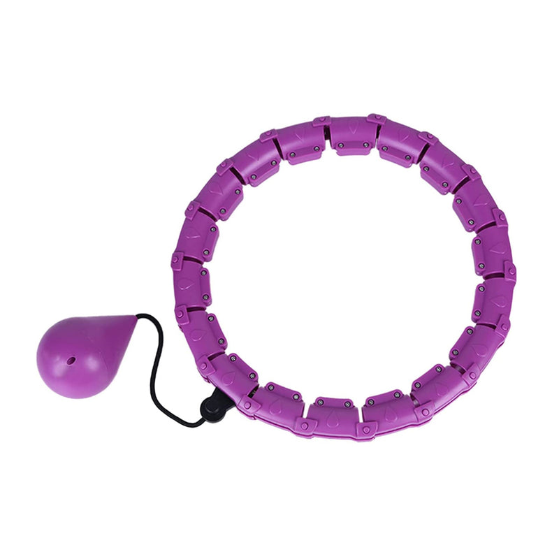 24 Knots Fitness Smart Hula Hoop Detachable Weighted Hoops_0