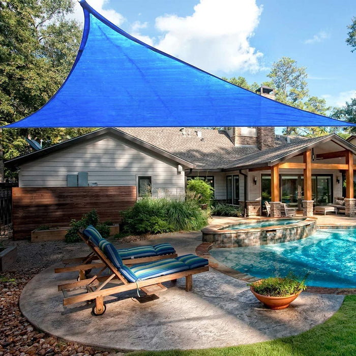 Equilateral Triangle Sun Shade Sail Outdoor Pool Canopy_13