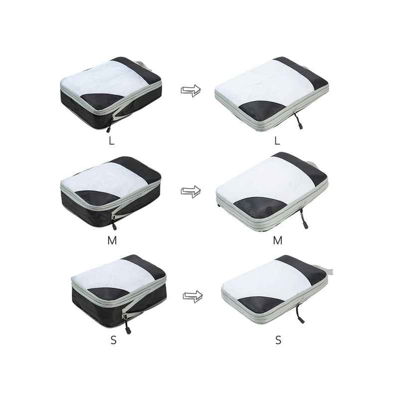Pack of 4 Expanding Compression Travel Cube Organizers_8