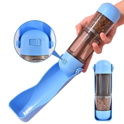Portable Pet Water Treat Feeder with Poop Bag and Scooper_3