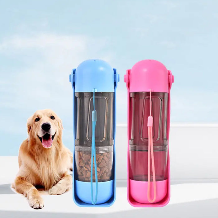 Portable Pet Water Treat Feeder with Poop Bag and Scooper_6