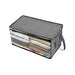Non-Woven Quilt Clothes Organizing Storage Box with Lids_3