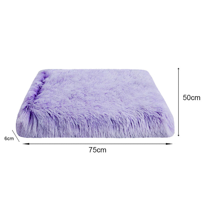 Warm and Fluffy Long-haired Velvet Dog Sleeping Bed_43