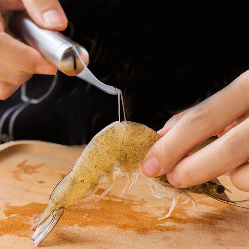 Stainless Steel Shrimp Seafood Deveining and Peeling Tool_10