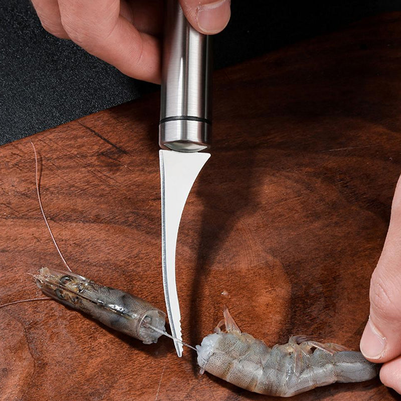 Stainless Steel Shrimp Seafood Deveining and Peeling Tool_7