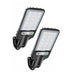 2 Pcs LED Motion Sensor Security Flood Light- Solar Powered_0