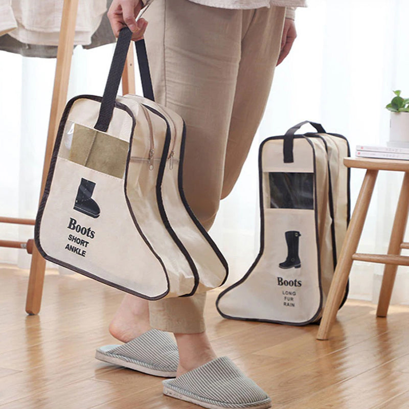 Portable and Dust Proof High Heels Shoe Zippered Travel Storage_13