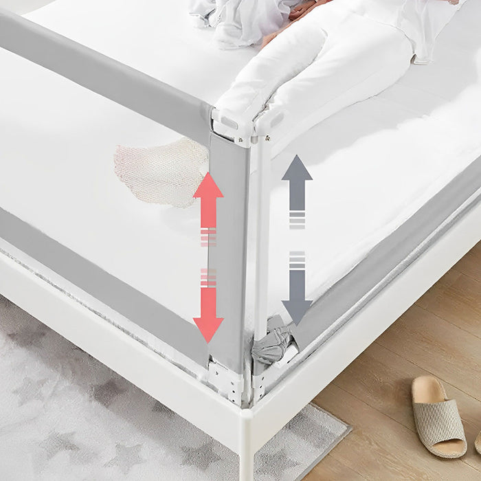 Kids Baby Safety Bed Rail Adjustable Folding Protective Cot_3