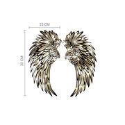 Angel Wings Metal Wall Decor with LED Light -Battery Powered_9
