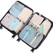 Pack of 8 Travel Luggage Organizer Cloth and Mesh Packing Cubes_3