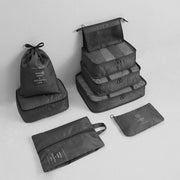 Pack of 8 Travel Luggage Organizer Cloth and Mesh Packing Cubes_4