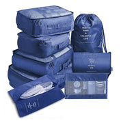 Pack of 8 Travel Luggage Organizer Cloth and Mesh Packing Cubes_7