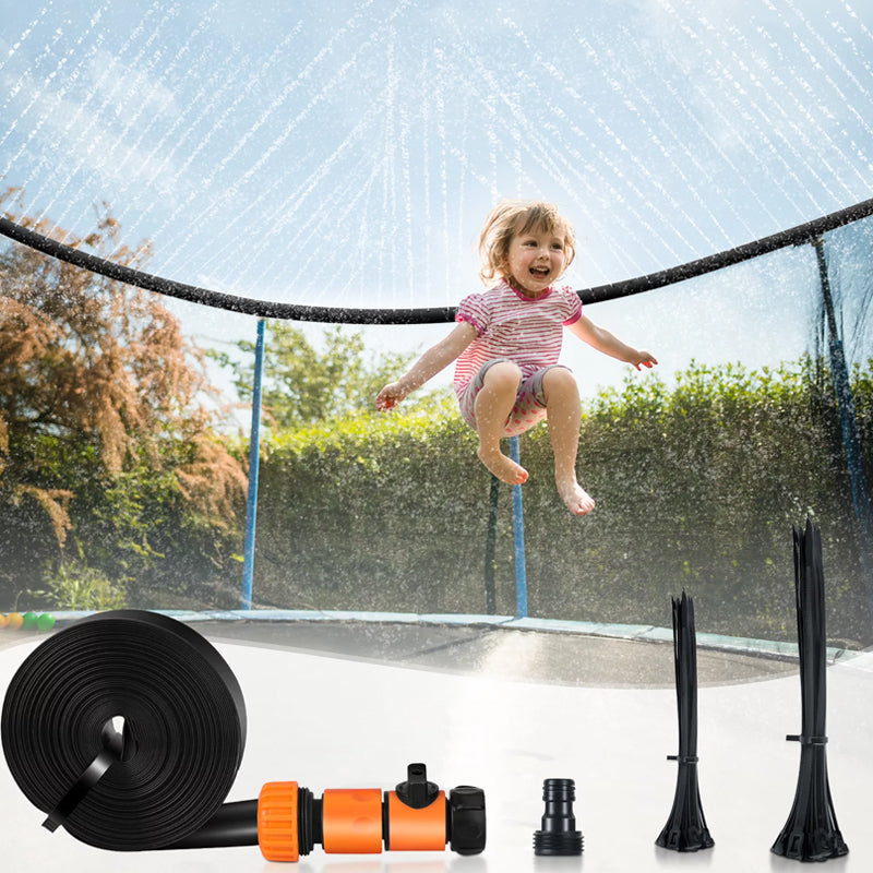 15M Trampoline Sprinkler Water Spray Summer Outdoor Water Games_5