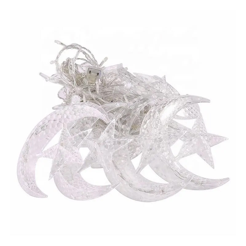 3.5m LED Curtain String Light Star & Moon Home Decorative Fairy Lamp_1